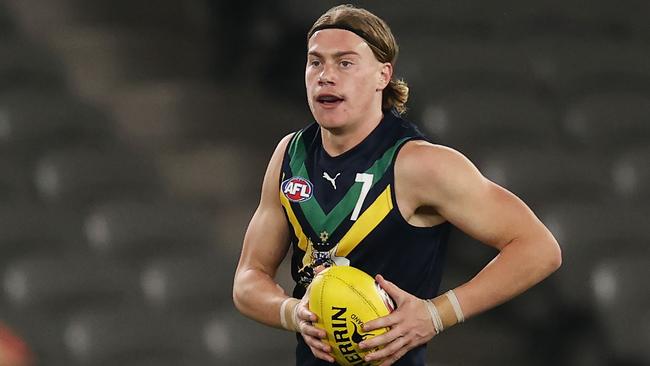 Likely No. 1 draft pick Harley Reid has not played a game in over a month. Picture: Michael Klein