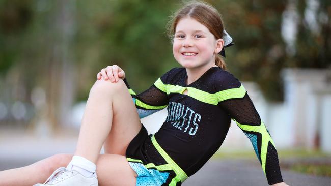 Caitlyn Ridden from Stanhope Gardens was among a cheerleading squad that took out a national competition last year. Pictures: Angelo Velardo