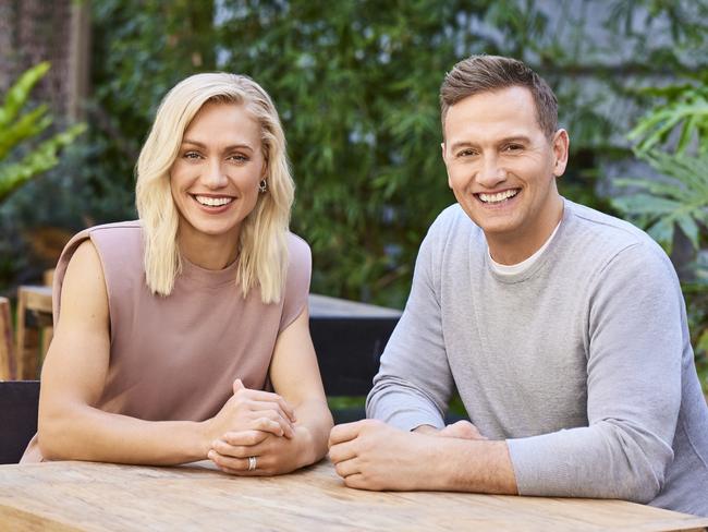Erin Phillips with her MIX102.3 breakfast radio host Mark “Soda” Soderstrom