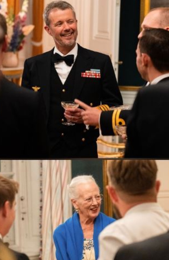 Frederik and Margrethe were all smiles at the dinner. Picture: Supplied