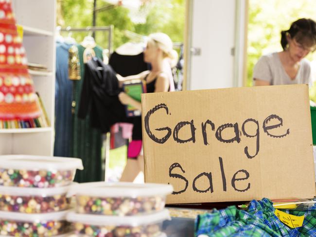 A regular garage sale … without guns.