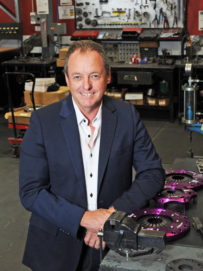 Australian Clutch Services founder Brenton Jordan at the company's Wingfield facility. Picture: Michael Marschall