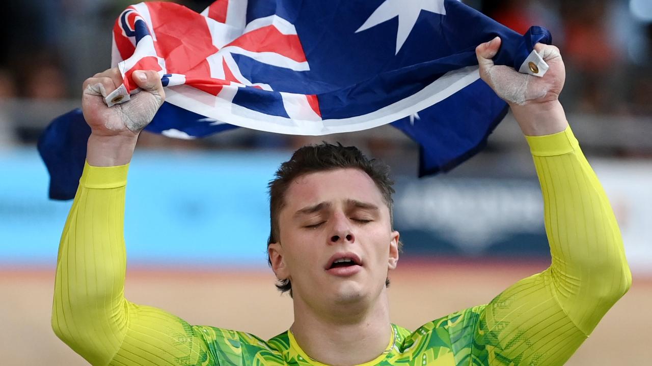 Matthew Richardson of Team Australia celebrates winning Gold