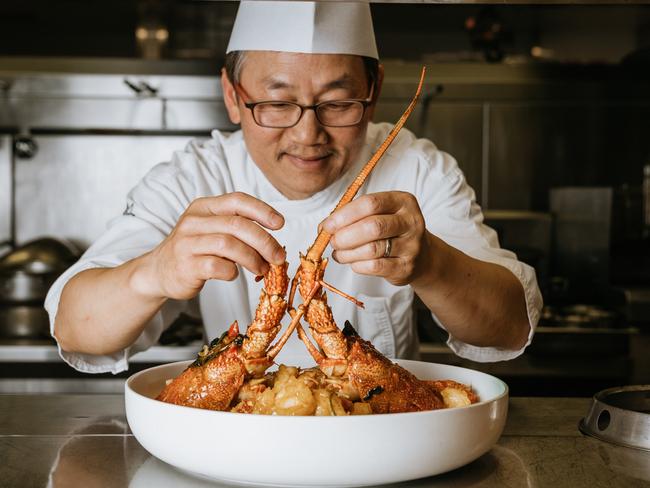 Executive Chef Song Yao Su of Uncle Su plates up. Picture: Supplied