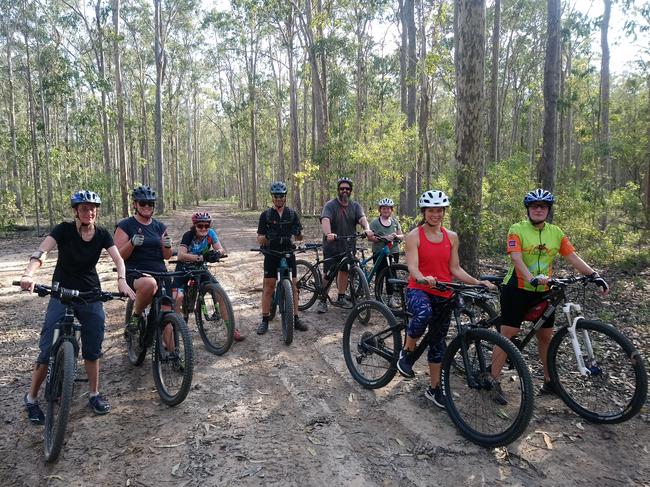 The Graton Mountain Biking Club at Bom Bom State Forest on a hot, 36 degree Sunday ride.