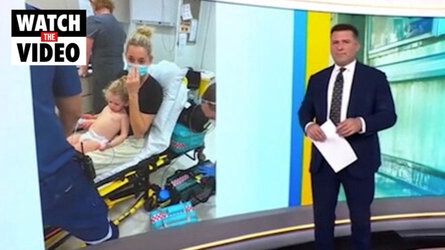 Karl Stefanovic's two-year-old daughter Harper became seriously ill