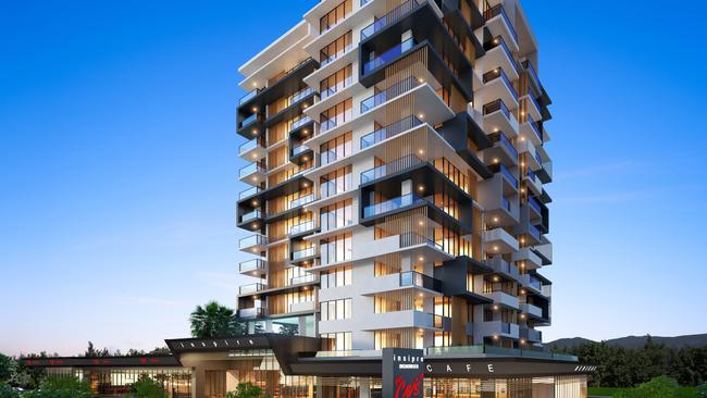 Off-the-plan apartment sales make up an important part of the Gold Coast property market. Pictured is Inspire, a project slated for Labrador by Richard Cavill.