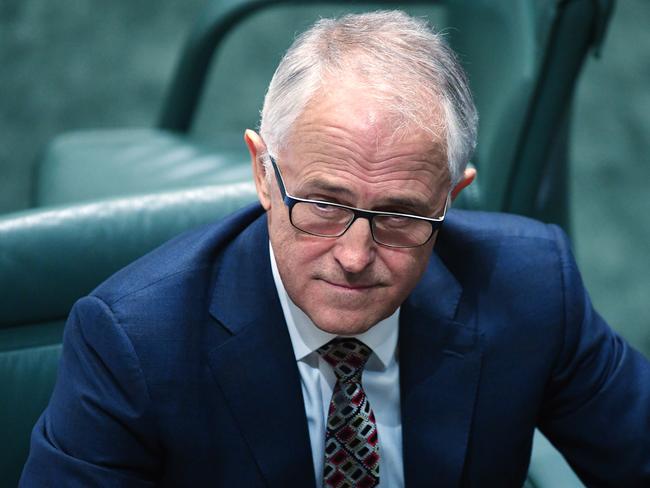 Prime Minister Malcolm Turnbull in the House of Representatives at Parliament House in Canberra, today. Picture: AAP / Mick Tsikas