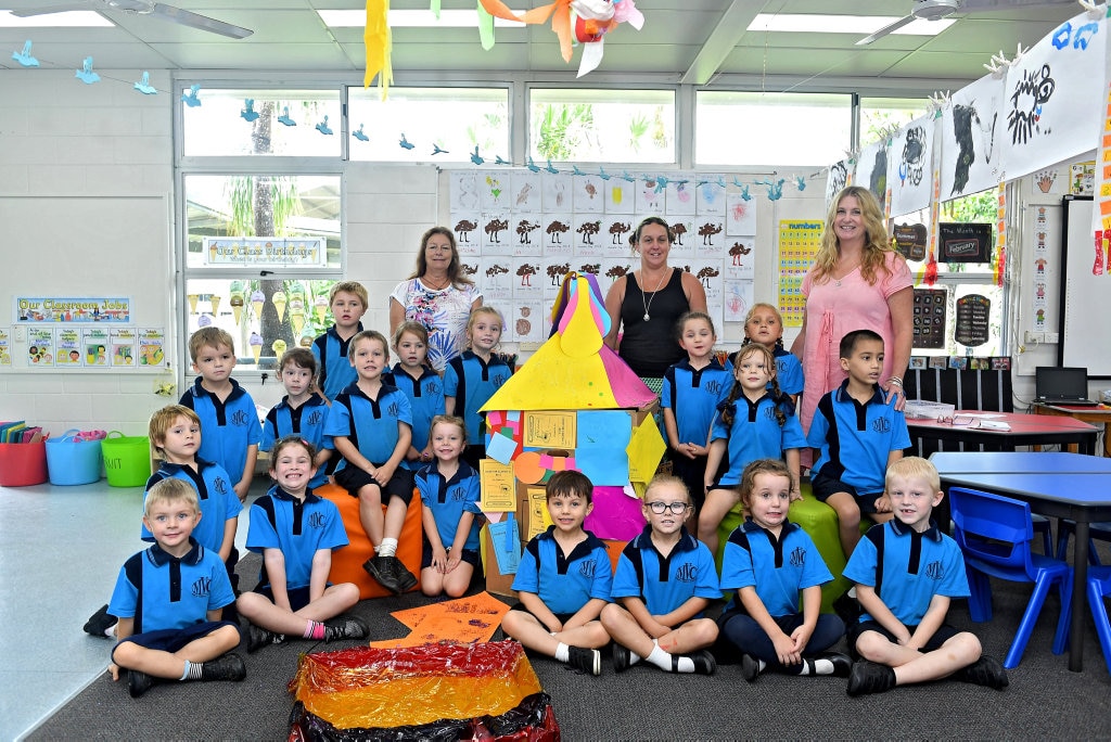 MARY VALLEY STATE COLLEGE: (Back from left) teacher Mrs Cathy Turner, teacher aide Miss Megan Davie, teacher Ms Mel Ford, (third row) Xander Kucks, Aurora Cannon, Wish Laird, Ella Van Der Berg, Darcy Laboyrie (second row) Martin Goodger, Zoe Booth, Frank Kingston, Harmony Skelton-Lenz, Emily Long, Kenneth Richards (front row) Ethan Hughes, Kenzie Davis, Addison Todd, Tullach Donnan-Harling, Ruby Drennert, Jessica Robey, Cooper Ritter.Absent: Lylii-Anne Galer. Picture: Renee Albrecht