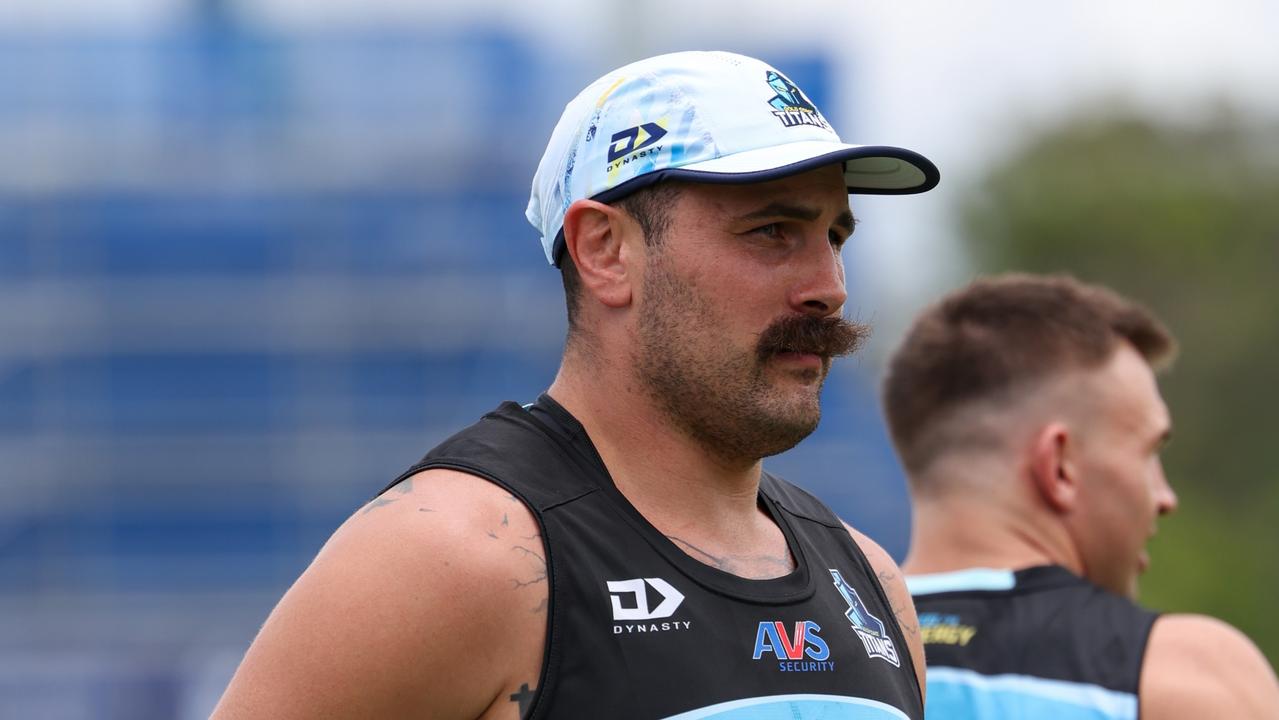 Gold Coast Titans senior players have returned to the training field, pictured is Reagan Campbell-Gillard Picture Gold Coast Titans