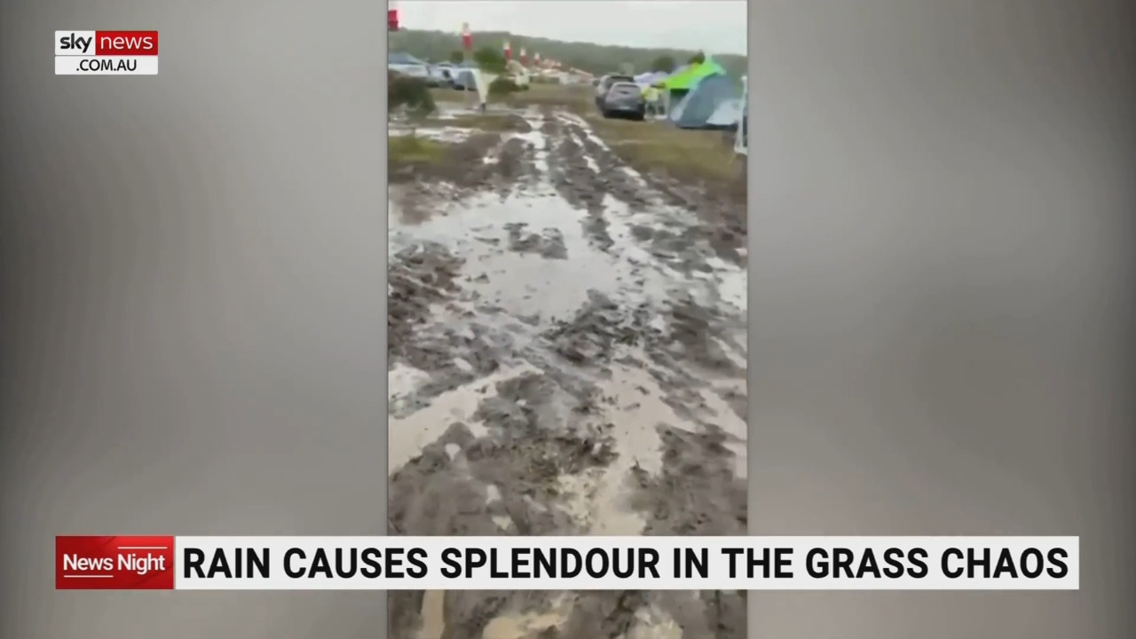 Rain causes chaos at Splendour in the Grass