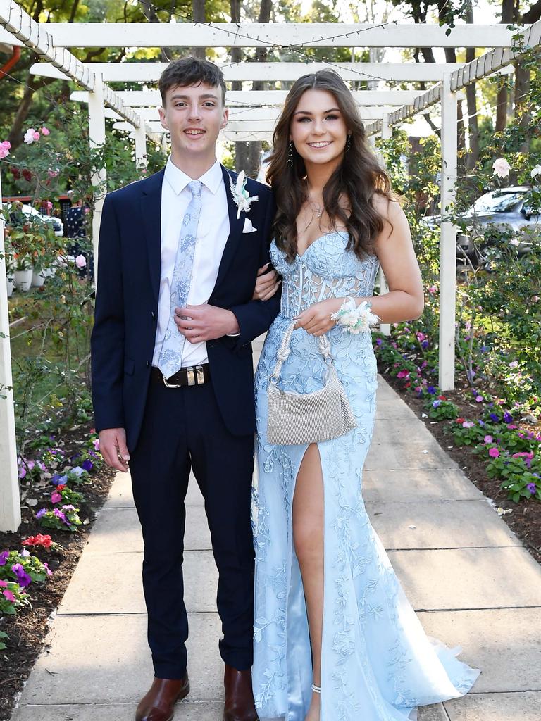 Haylley Nugent and Sam Doogan at Glennie School Formal. Picture: Patrick Woods.