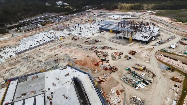 The Coomera Town Centre under construction. Pictures: Westfield.