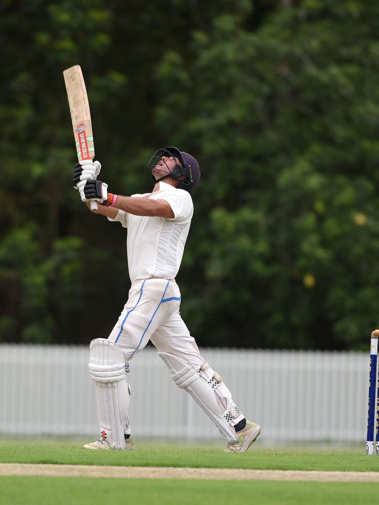 Queensland Premier Cricket - Gold Coast Dolphins vs. Wynnum-Manly at Bill Pippen Oval, Robina. Dolphins batsman Jack Hargreaves. (Photo/Steve Holland)