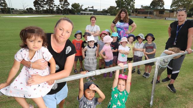 The $6.7bn West Gate Tunnel will include truck lanes 10m above the ground with no visual or sounds barriers in some parts. Residents and the local kindergarten (pictured — say it's terrible and want changes made but the West Gate Tunnel Authority says the volume of trucks won’t have much of an impact. Picture: Alex Coppel