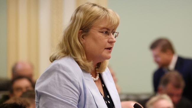 Ann Leahy MP, Qld Parliament Question Time, Brisbane. Picture: Liam Kidston