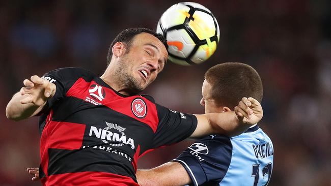 Wanderers striker Mark Bridge says teams in Asia have moved ahead of Australian sides. Picture: Getty Images 