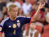 BRISBANE, AUSTRALIA - JANUARY 16: Keisuke Honda of Japan celebrates after scoring a goal during the 2015 Asian Cup match between Iraq and Japan at Suncorp Stadium on January 16, 2015 in Brisbane, Australia. (Photo by Bradley Kanaris/Getty Images)