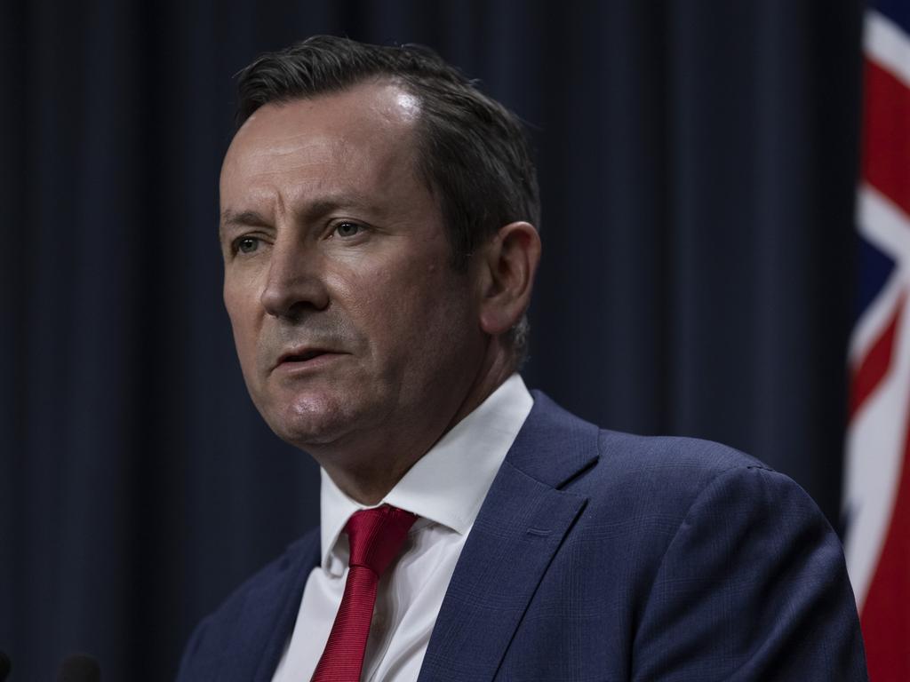 WA Premier Mark McGowan has been targeted by anti-vaxxers. Picture: Matt Jelonek/Getty Images