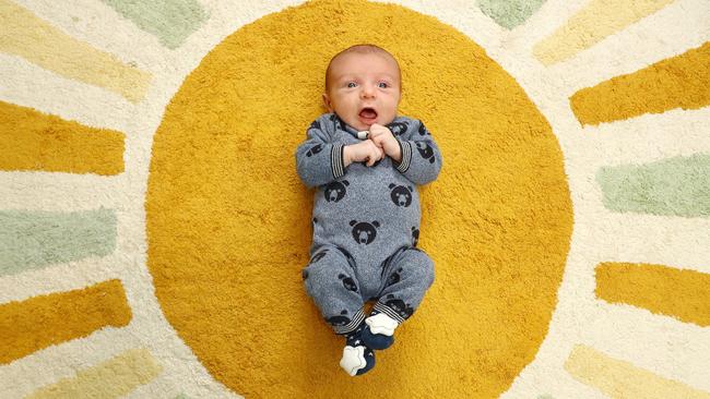 Charlie Nagorcka born on March 8, is in the running for the Geelong Advertiser cutest baby competition. Picture: Alison Wynd