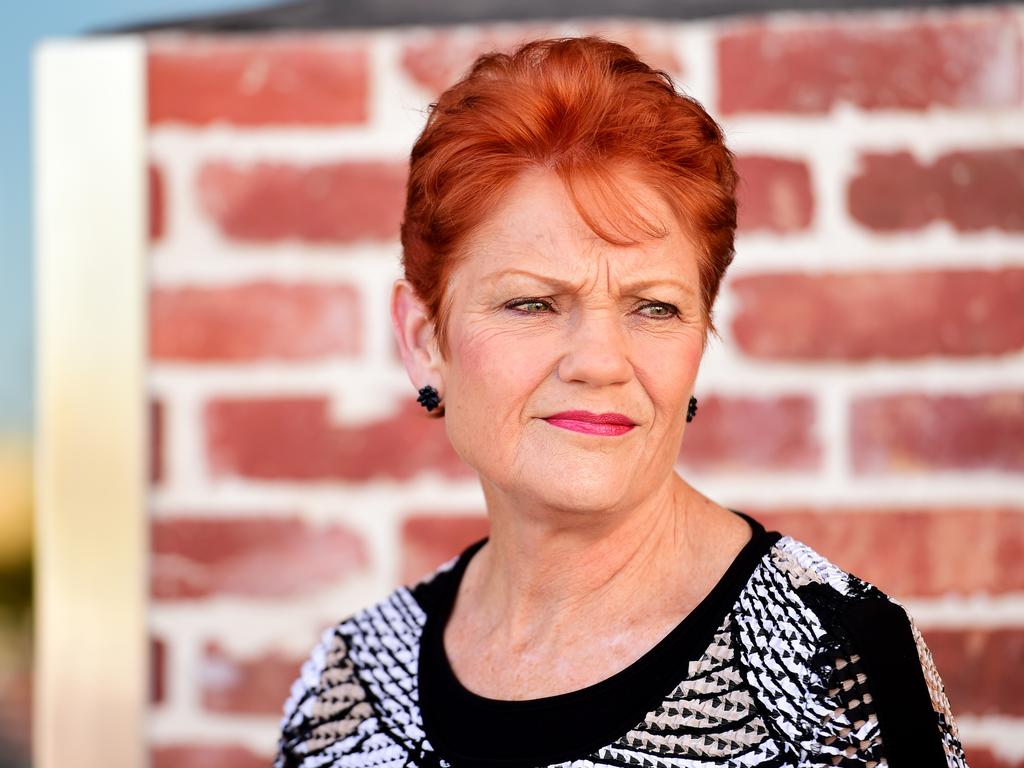 Quick-thinking internet users have bought the rights to Pauline Hanson’s online domain. Picture: Alix Sweeney