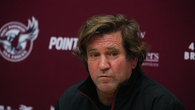 Des Hasler has apologised for the club’s mistakes. Picture: NCA NewsWire/Gaye Gerard