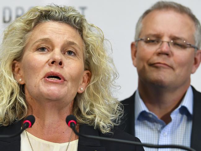 President of the National Farmers Federation (NFF) Fiona Simson speaks to the media during a press conference at the National Drought Summit at Old Parliament House in Canberra, Friday, October 26, 2018. (AAP Image/Lukas Coch) NO ARCHIVING