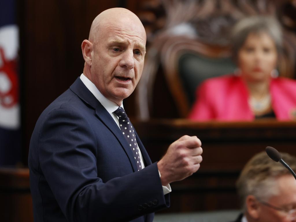 Tasmanian Premier Peter Gutwein has urged PM Scott Morrison to ‘consider’ the allegation levelled at Eric Abetz. Picture: Zak Simmonds