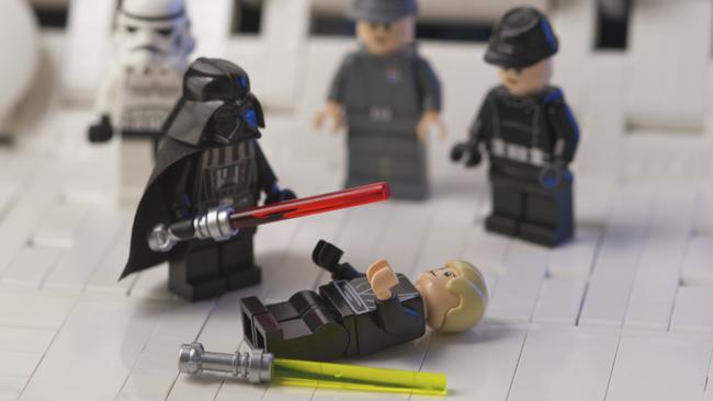 A higher proportion of weapons is appearing among Lego’s building blocks, and warlike scenarios featuring in its themed kit sets. Picture: hrstklnkr/iStock