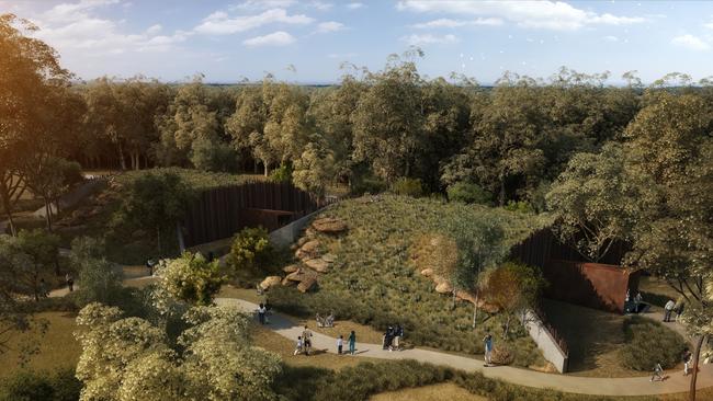 An artist’s impression of Sydney Zoo, set to open at Bungarribee Super Park in late 2019. Picture: Sydney Zoo.