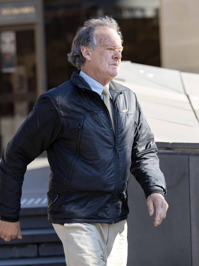 Marcus Pollard leaving the Supreme Court of Tasmania, Hobart. Picture: CHRIS KIDD