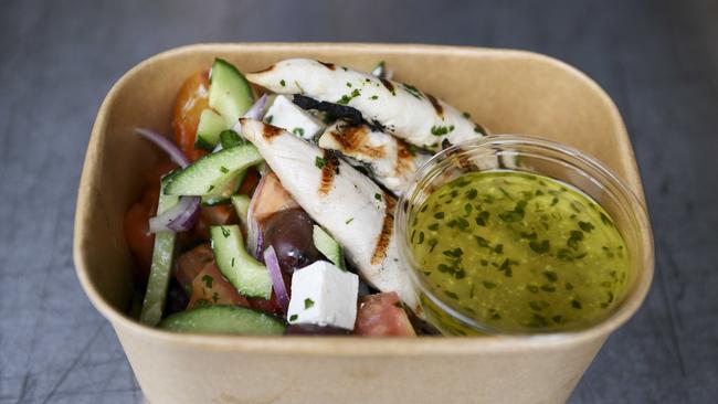 Mediterranean chicken salad. Picture: Mark Brake