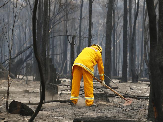 There has been a steady fall in the number of volunteer firefighters for more than 10 years. Picture: David Caird