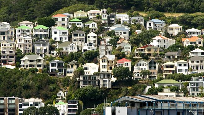 Homes on Wellington’s waterfront. The rise in property prices in New Zealand has been even stronger than in Australia.