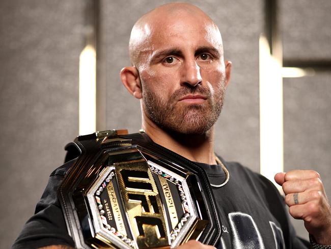 SYDNEY, AUSTRALIA - FEBRUARY 02: Alex Volkanovski poses during a UFC 298 Media Opportunity at Crown Sydney on February 02, 2024 in Sydney, Australia. (Photo by Mark Metcalfe/Zuffa LLC via Getty Images)