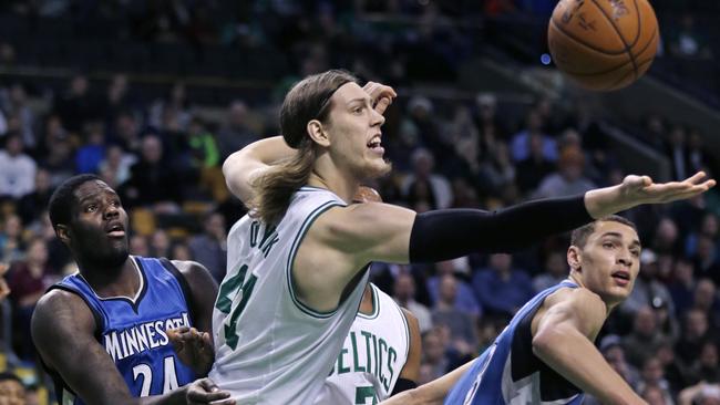 Boston Celtics centre Kelly Olynyk had 21 points against Minnesota.