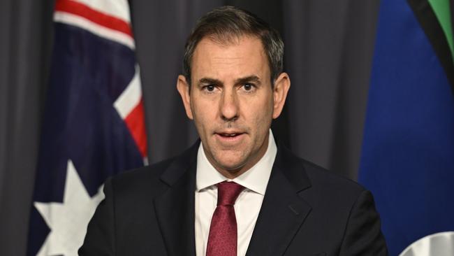 Treasurer Jim Chalmers in Canberra on Wednesday. Picture: NewsWire / Martin Ollman