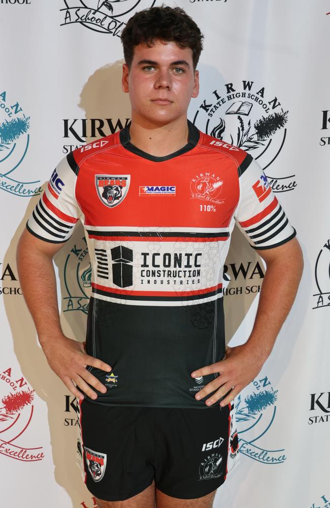 Kirwan Bears 2024 player Bryce Fincham. Picture: Courtney Thomson / Kirwan SHS