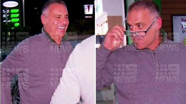 Andrew O'Keefe spoke briefly on his way to rehab, saying he was feeling much better since being released from jail. Picture: 9 News