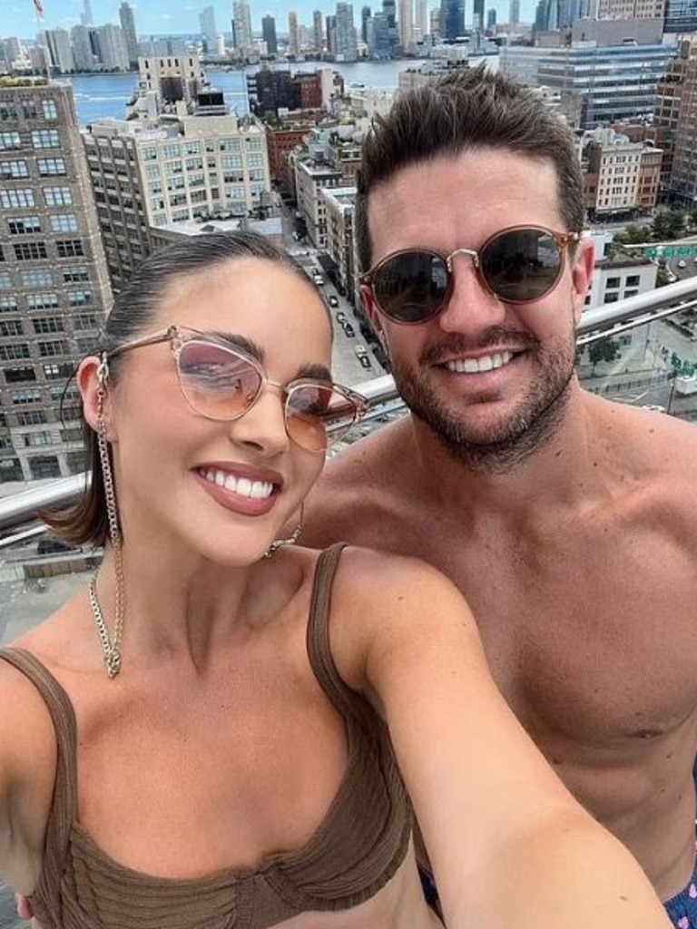 The couple were last pictured back in August while on a New York holiday. Picture: Instagram / @oliviamollyrogers