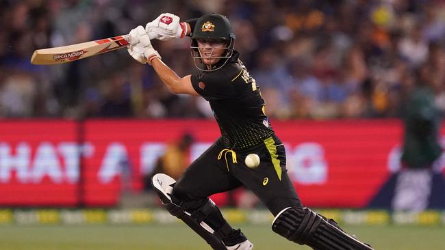 David Warner led the way for Australia in their T20 series against Sri Lanka. Picture: AAP