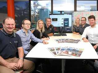 HERE FOR YOU: The Tweed Daily News team, Bob Anthony, Keith Woods, Jamie-Lee Jaeger, Scott Powick, Jenny Young, Rick Koenig, Michael Doyle and Luke Mortimer. Picture: Scott Powick