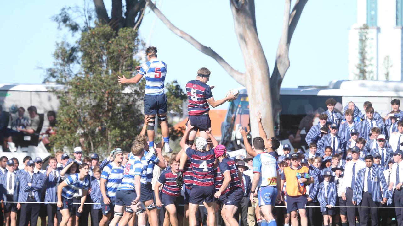 GPS First XV rugby grand final between TSS and Nudgee College. Picture by Richard Gosling