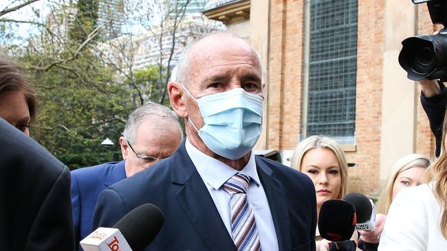 Chris Dawson arriving at the Supreme Court in Sydney last August during the trial over the killing of his wife, Lynette. Picture Gaye Gerard/NCA Newswire