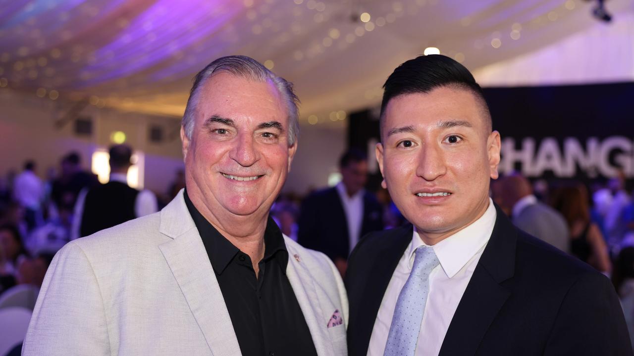 John OShea and Matthew Youn at The Kollosche Peoples Lunch 2023 for Serving Our People (SOP) at The Star Gold Coast. Picture: Portia Large