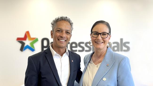 Professionals WA's Ron Padua and CEO Katherine Gonzalez-Cork