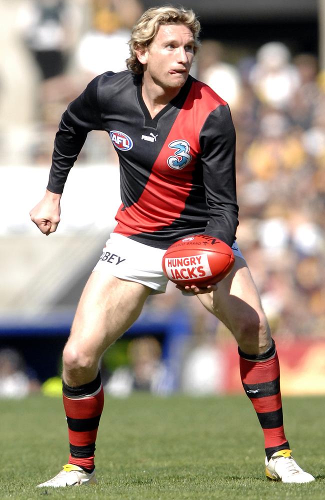 James Hird in action during the 2007 season.