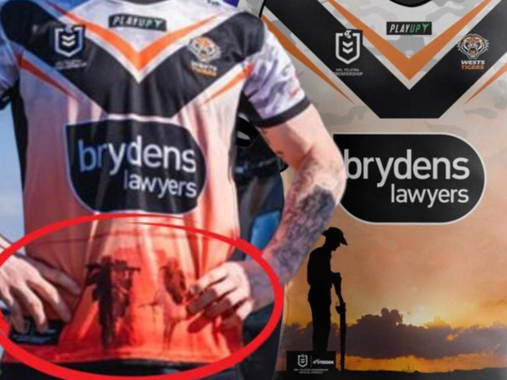 NRL 2023: Wests Tigers reveal redesigned ANZAC Round jersey after shambolic  blunder