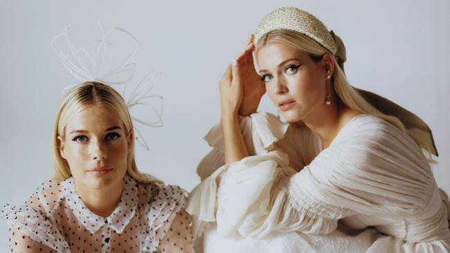 Princess Diana’s nieces Lady Amelia and Lady Eliza Spencer are in Australia for the Melbourne Cup. Picture: Rob Tennent for Vogue Australia