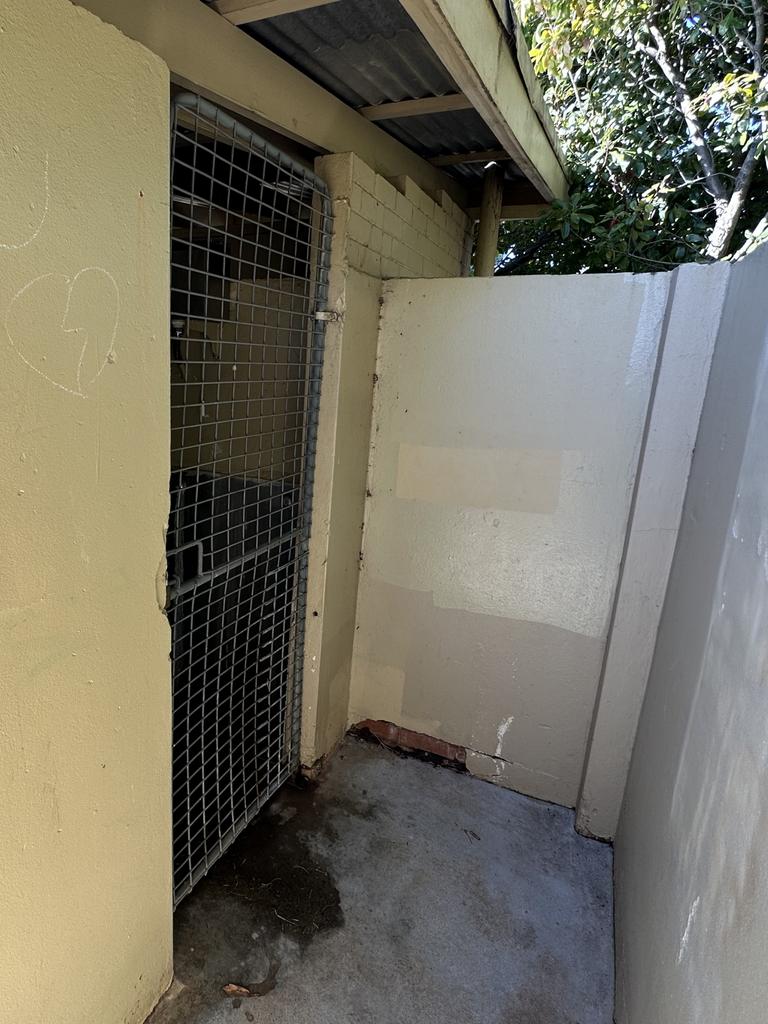 The men’s toilet block in Queanbeyan, NSW, where Charli Powell was found dead. Picture: Kathryn Bermingham